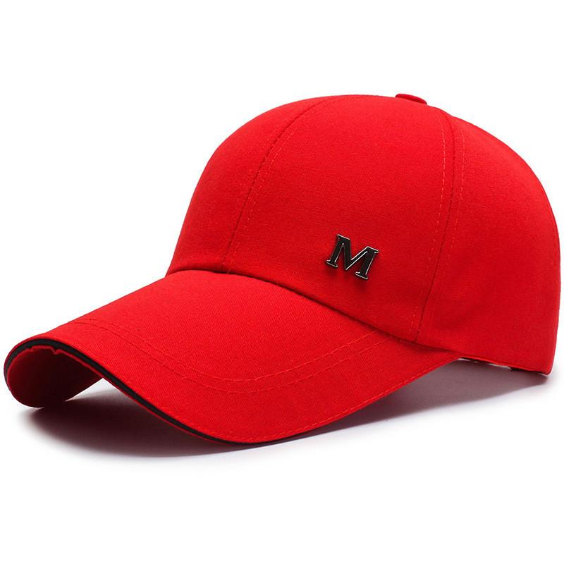M Standard Iron Baseball Cap With Duckbill Brim  Sunshade Sunscreen Hat Casual