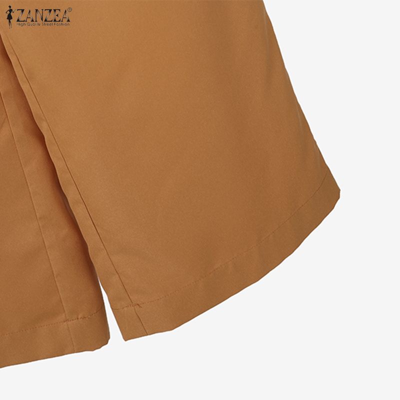 ZANZEA Dámské ležérní dvoudílné sady obleků s dlouhým rukávem a kalhotami