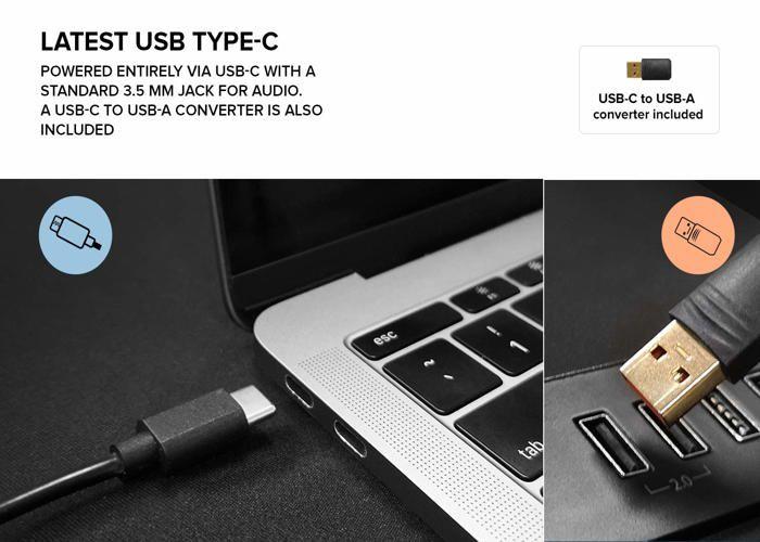 Enceintes usb 2.0 - creative - pebble v2 - design minimaliste - connectivité usb-c - 8 w rms