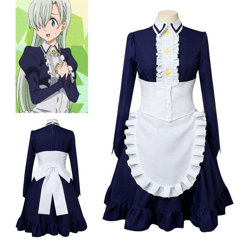 Stunning Elizabeth Liones Nanatsu No Taizai Dress Cosplay Costume For Anime Fans