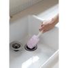Yamazaki Sangyo Kitchen Drain Brush, Busbon-kun, Pink, Made in Japan, 156788
