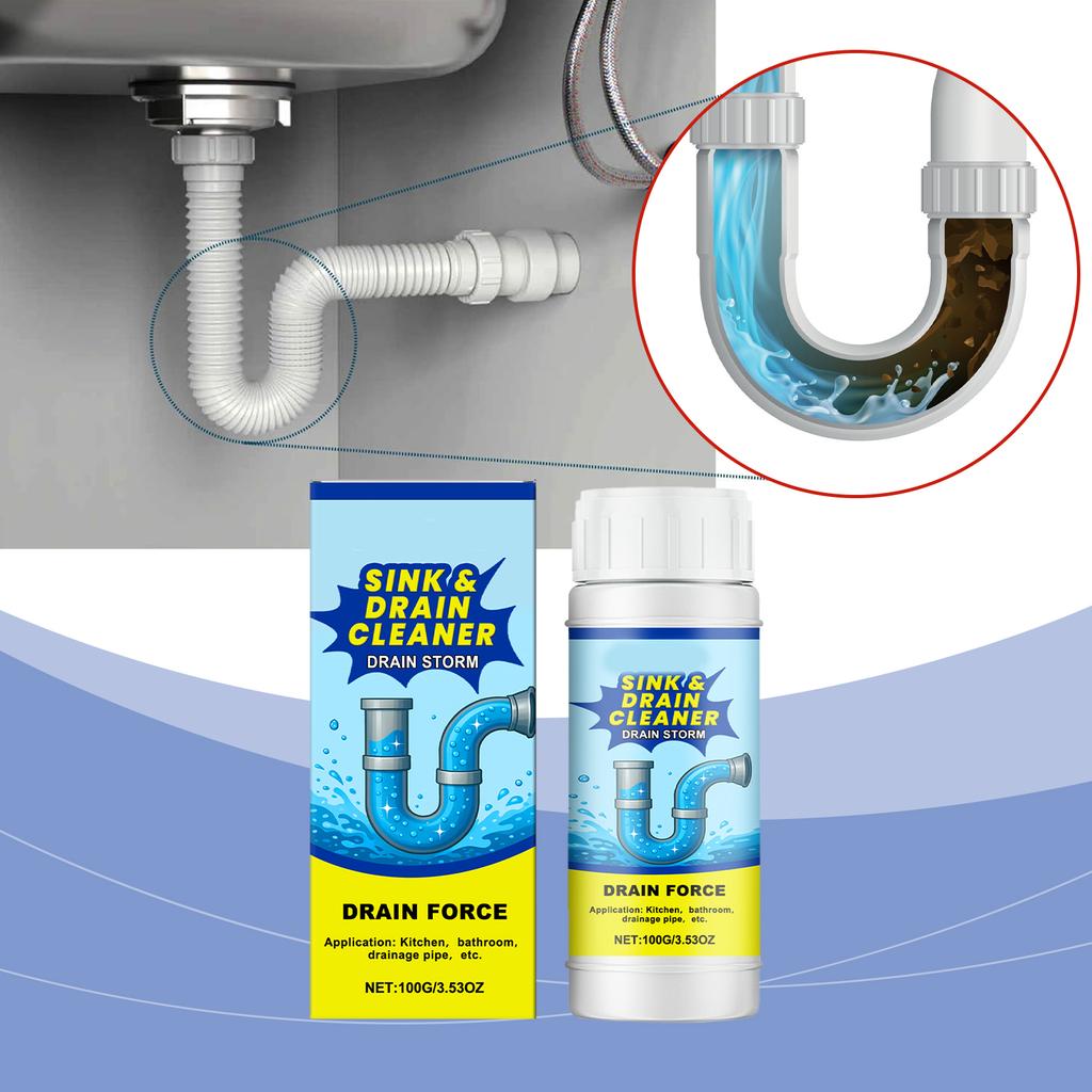 Drainage Pipe Unclogger, Kitchen Sink, Toilet, Sewer Blockage, Odor, Cleaning And Unclogging Agent