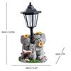 JYL TS/113,Outdoor Creative Meerkat Solar Light Figurine Resin Garden Animal Sculpture Home Decor Lamp
