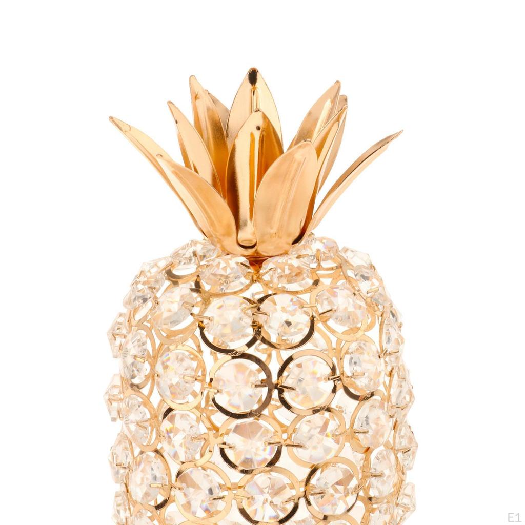 Rhinestone Crystal Pineapple Ornament Home Wedding Decor Birthday Gift Shiny Diamond Crystals Desk