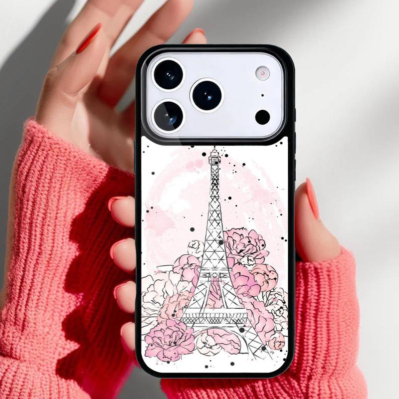 Eiffel Tower Paris Phone Case for iPhone 17 16 15 14 13 Pro Max Back Cover for 12 11 Pro Coque