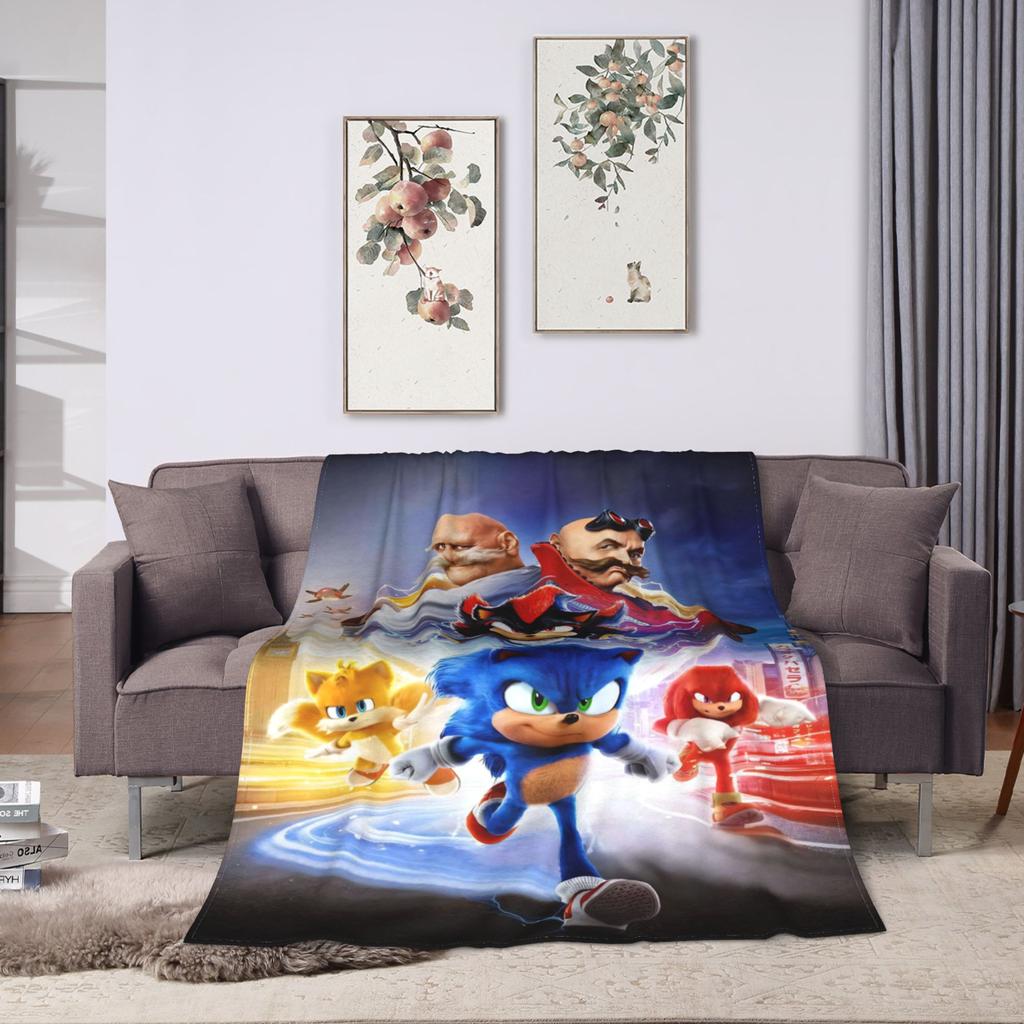 Sonices the H-Hedgehogs Blanket Soft Funny Plush Throw Blanket For Kids Adult Couch Chair Flannel Bedspread Bed Cover