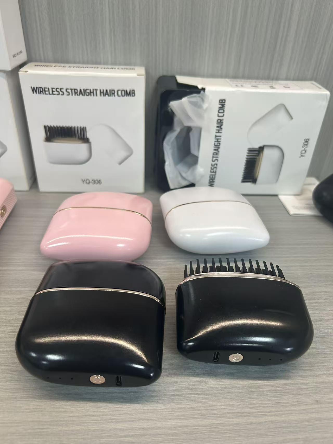 

Compact Wireless Dual-Use Straightening & Massage Comb: Smooth Hair Care On-the-Go чёрный