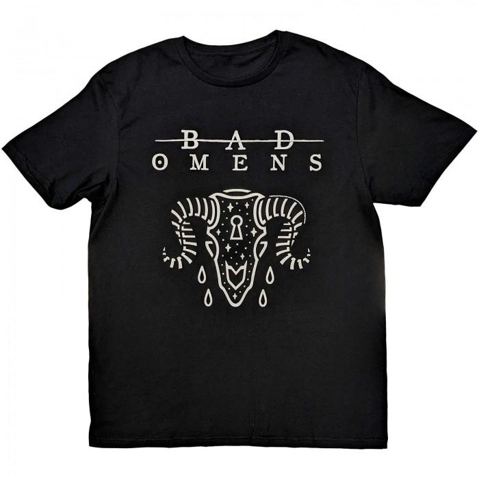 Bad Omens Unisex Adult Ram Skull Cotton T-Shirt