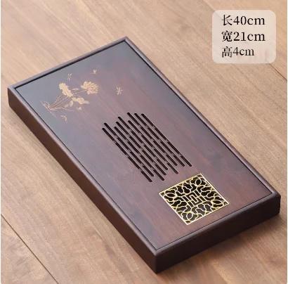 New bamboo tea tray tea table home rectangular living room dry tea tray light luxury water storage tea set tray tea sea