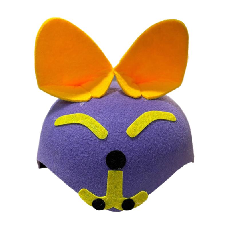 Cartoon Animal Party Kids Hat Children's Day Stage Performance Props Zoo Carnival Felt Hat Zodiac Rabbit Mouse Headdress