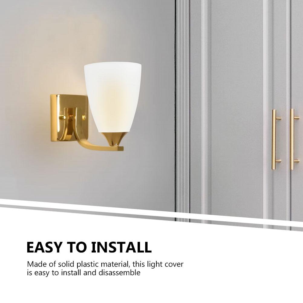 2 Pcs Flat Plastic Lampshade Pendant Light Home Decor Small High Quality Ceiling White Chandelier