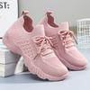 Plus Size Shoes for Women 36-41 Spring Autumn 2026 Women Mesh Breathable Comfortable Non-slip Platform Wedges Flats Sneakers