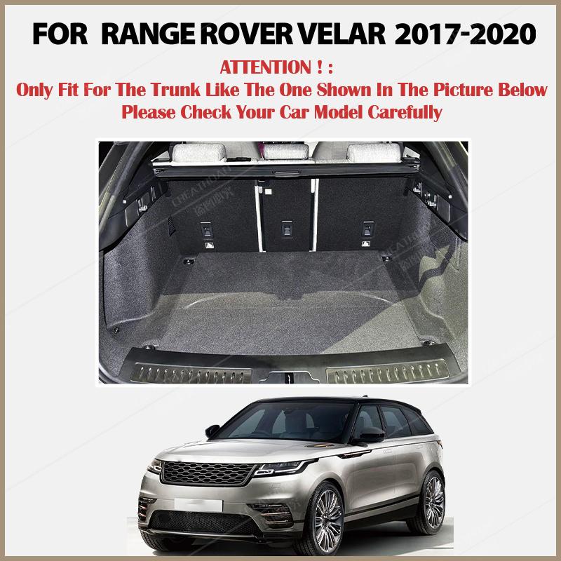 Car trunk mat for Land Rover Range Rover Velar 2017 2018 Cargo Liner Carpet Interior Parts Accessories