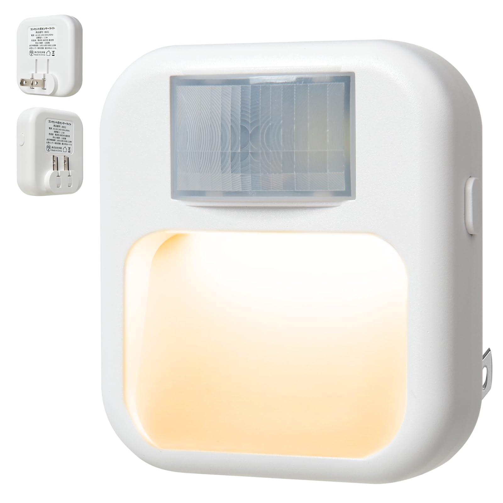 

Jinkan Teacher Indoor Dimming Color Automatic Sensor Light Light, Outlet, [Bulb Color/Warm Color/White] Footlight, Footlight, Indoor, Entrance, білий