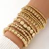 Vintage CCB Bead Beaded Bracelet Creative Flat Bead Star Bead Bracelet Set for Women's Bohemian Daily Versatile Zircon Gifts