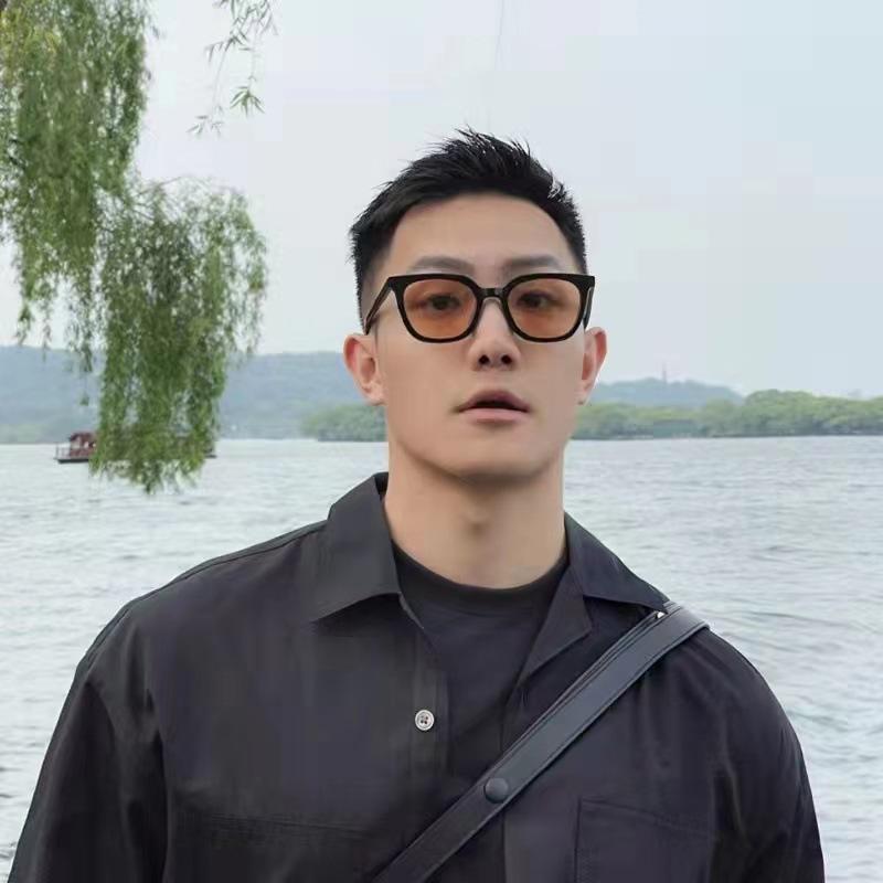 Retro Women'S Sunglasses Plain Driving Sunshade Sunglasses Men'S Square Glasses