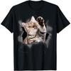Cute Torn Cloth Funny T-Shirt for Cat Lover & Cat Mom