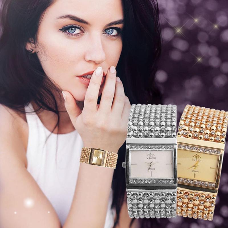 Buy Women's Stainless Steel Quartz Watch Crystal Rhinestone Wrist Watch