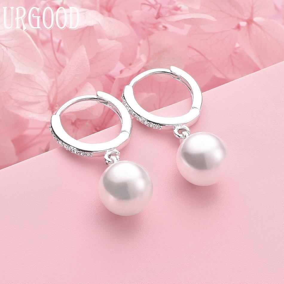 Σκουλαρίκια με Μαργαριτάρια 12mm από Ασήμι Στερλίνα 925 Νυφικά Κοσμήματα