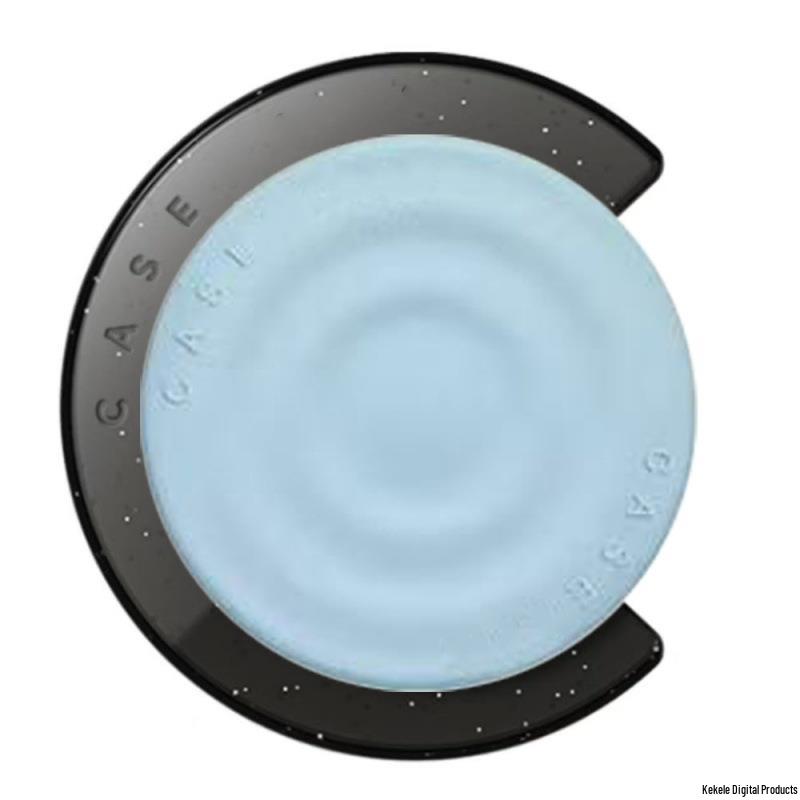Trendy Celebrity-Style C-Shape Wave Pattern MagSafe Magnetic Silicone Phone Stand with Drop Protection for Women