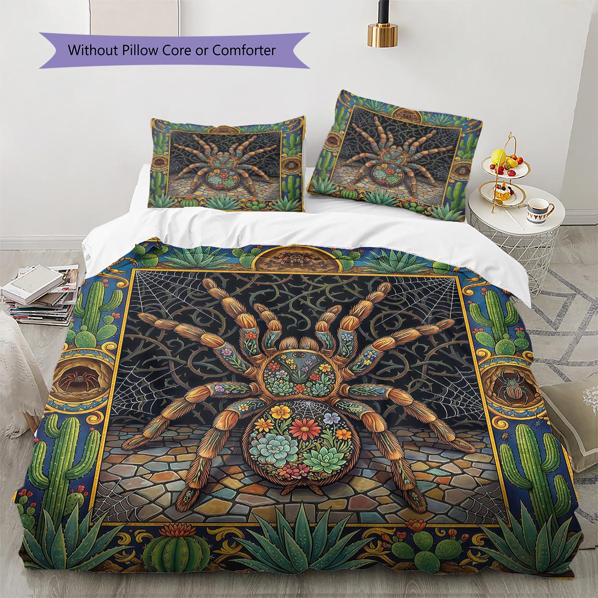 

Floral Art Animals Pattern Bedding,Quilt Set Quilt Cover Pillowcase Home Birthday Gift (1 * duvet cover + 2 * pillowcase, without core) 135x200cm
