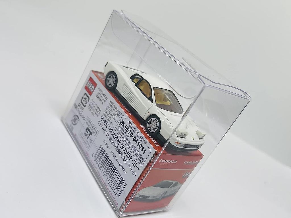 Premium Tomica Clear Fits 2 Compatible with Tomica 50th Anniversary Display Case 2-Tier Case, Tomicas, Models, (15 Cases) AS-CKS-MD15