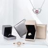 Faux Leather Pendant Ring Display Box Bracelet Necklace Jewelry Storage Case