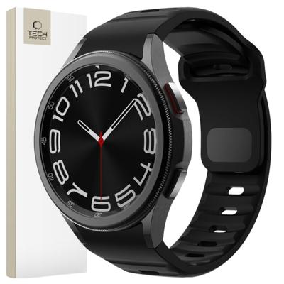 Tech-Protect Silicone Line Samsung Galaxy Watch 4 / 5 / 5 Pro / 6 / 7 / Fe Black