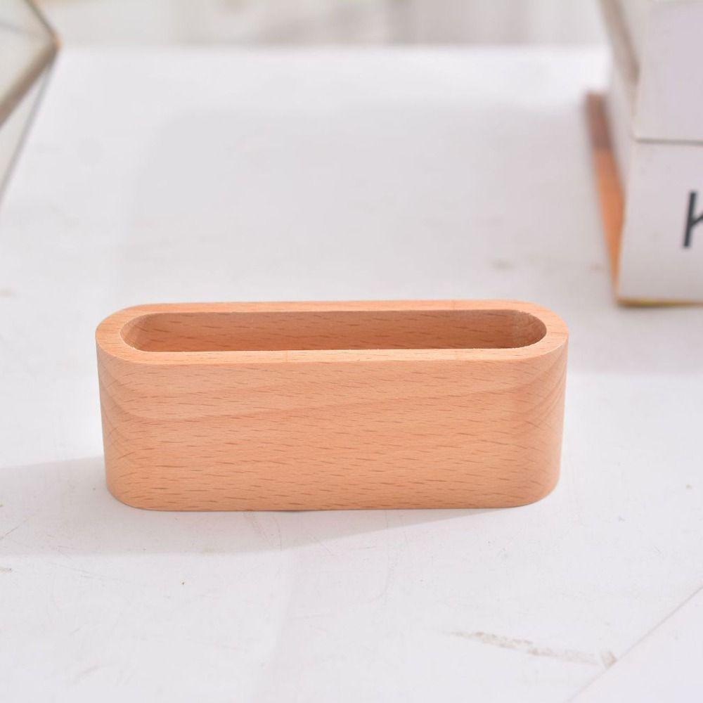 Storage Display Device Cards Stander Cards Holder Wooden Business Card Holders Card Organizer