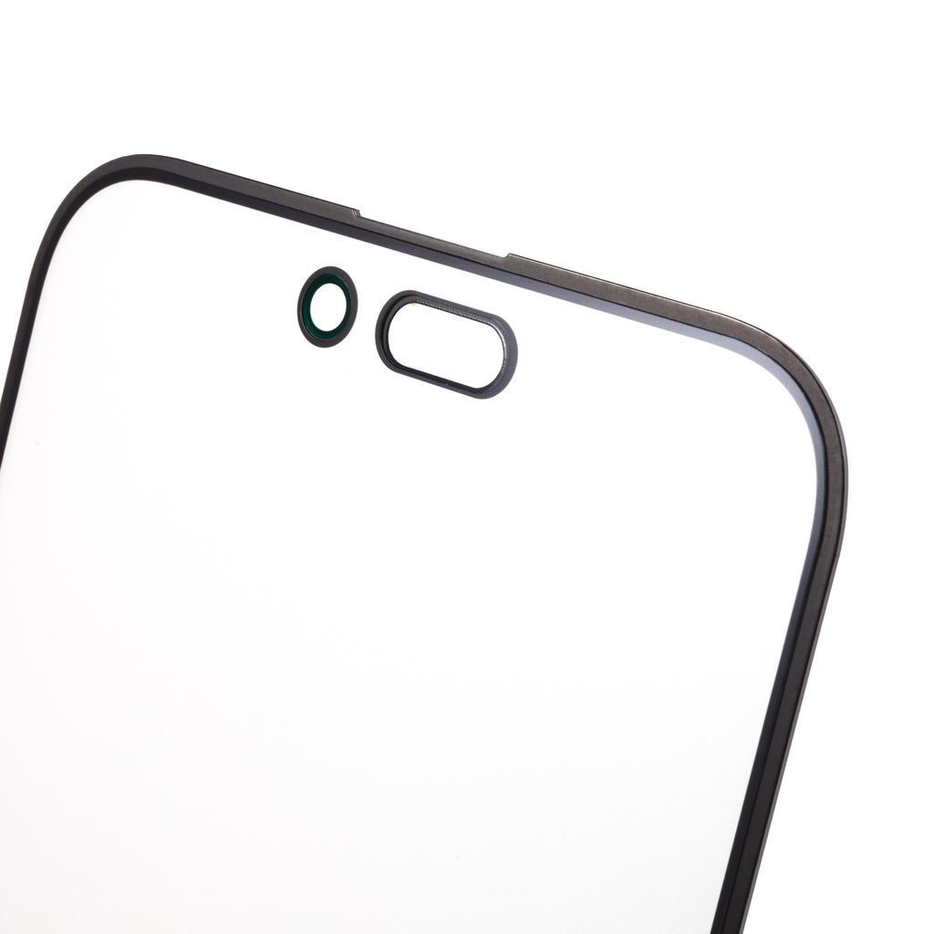 Für iPhone 14 Pro Max Bildschirm Glaslinse+OCA Kleber Ersatz (ohne Logo)