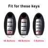 4/5 Buttons Shell Key Cover Case For Nissan X-trail Xtrail T32 Juke Qashqai J11 J10 Tiida Versa Leaf Micra K12 Note Patrol