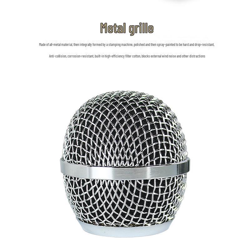 Full Metal Dynamic Wired Microphone for KTV, Live Streaming, and Audio Amplification