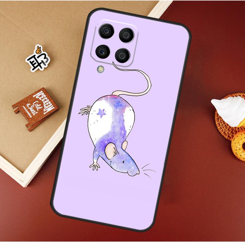 Cute Cartoon Animal Rat Case For Samsung Galaxy M55 M35 M15 M56 M36 M16 M06 M31 M13 M33 M53 M12 M32 M52 M14 M34 M54