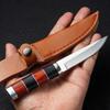 Premium Stainless Steel Meat Knife - High-Quality Utility Knives, Backyard Barbecue Gatherings, Portable, Premium Leather Sheath