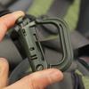 Outdoor GRIMLOC Molle Carabiner D Locking Ring Plastic Clip Snap Type Ring Buckle Carabiner Keychain ITW Fastener Bag Buckle