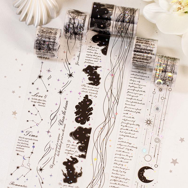 Starry Sky Poet Series Decorative PET Tape for Journal Decoration - 6 Designs