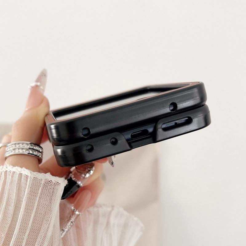 Solid Color Leather Magnetic Folding Case For Motorola Razr 60 50 Ultra 40 Ultra Wireless Charge Shockproof Slim Hard PC Ring Holder 3pcs Phone Cover