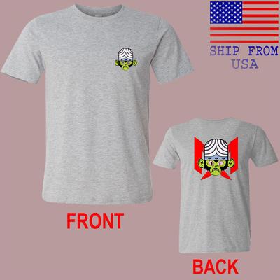 Mojo Jojo Head Men#039;s Grey Size S5XL Unisex T-Shirt