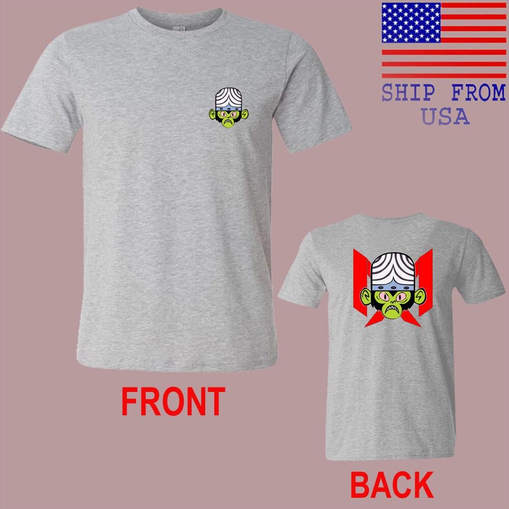 Mojo Jojo Head Men#039;s Grey Size S5XL Unisex T-Shirt M