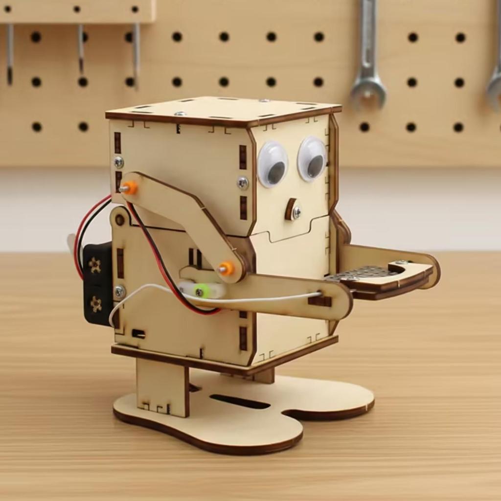 DIY Robot Kit Science Puzzle Teaching for Classroom, Students, Hobby Builders