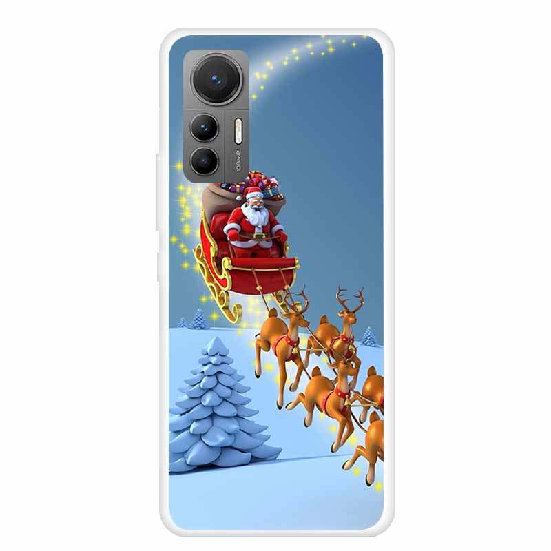 For Xiaomi Redmi K50 Ultra Case Christmas Soft Silicone Back Cover Phone Case for Redmi K50 Extreme Edition Clear Cartoon Funda
