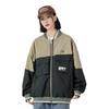 Li Ning Sports Trend Series Water-Resistant Loose Color-Block Jacket Unisex Jacket Brown Black AJDR383-4
