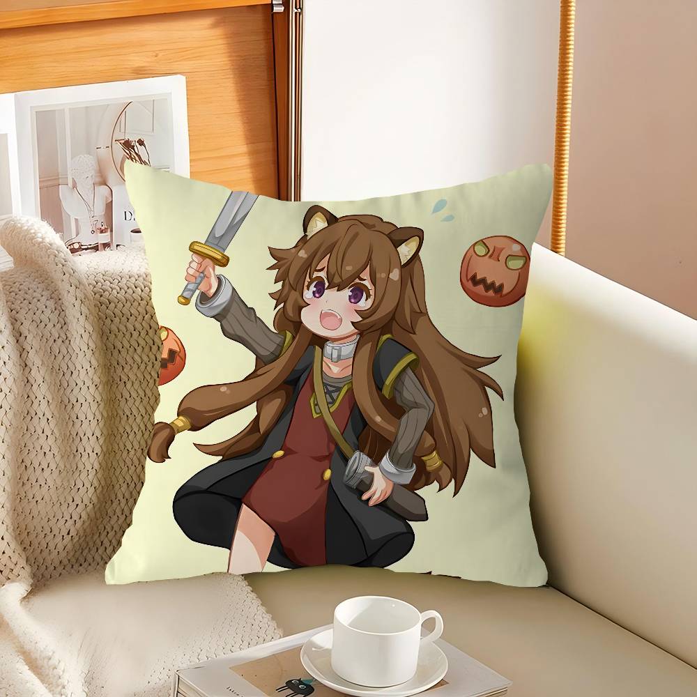 

Raphtalia The Rising Of The Shield Hero Pillowcases Home Bedding Decorative Pillow Cover Wedding Super Soft Pillow Case 16x16Inch