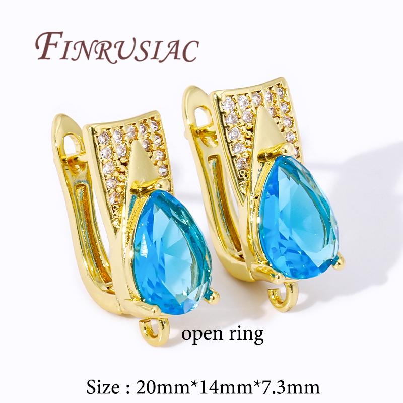 Multi Styles 18K Gold Plated Earwires Fasteners Earring Hooks Clasps Accessories For DIY Women's Anti-Allergy Earrings Making
