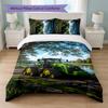 John Deere Print 3Pcs Duvet Cover Set 1 Duvet Cover and 2 Pillowcases Soft Bed Linen For Household Bedroom