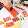 Vegetable Dicer Tools Onion Peelers Slicer Set Stainless Steel Grater Handheld Gadgets Adjustable Accessories Tool