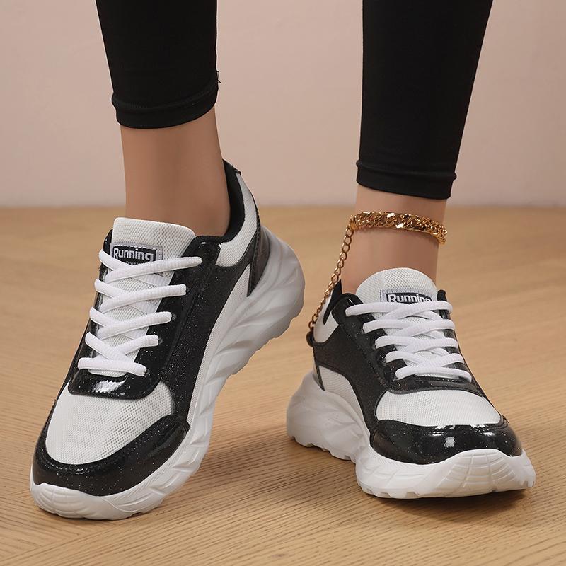 

Жіночі кросівки Повсякденне шкільне взуття для активного відпочинку Легкі кросівки для дівчаток Великий розмір EU: 36 чорний