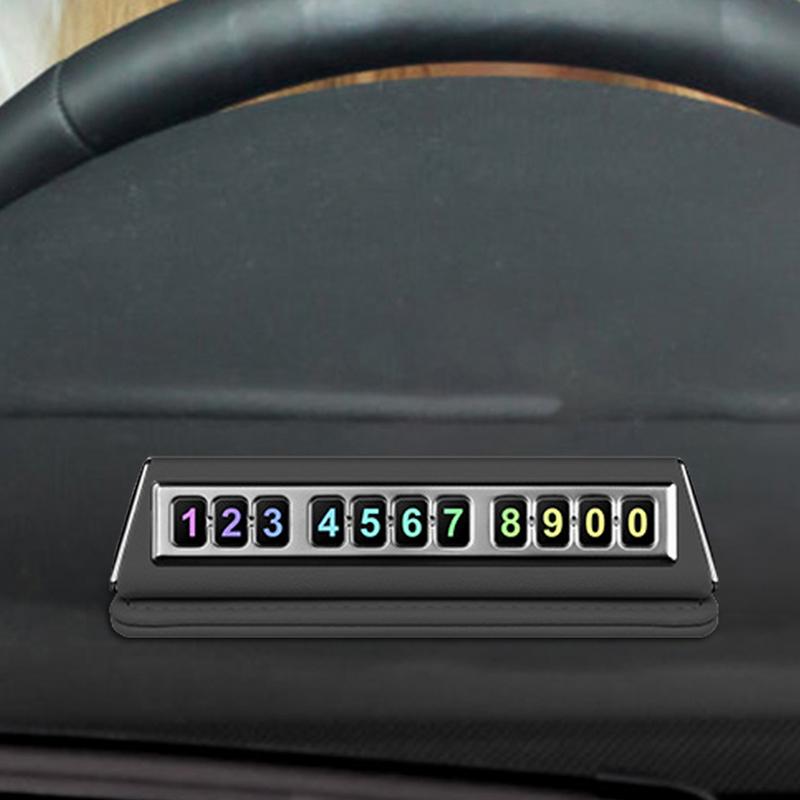 Auto Parkplatz Telefonnummernschild Temporäres Nummernschild Parkschild Magnetisch Auto Fahrzeug Park Handy Nummern Schild Für Auto