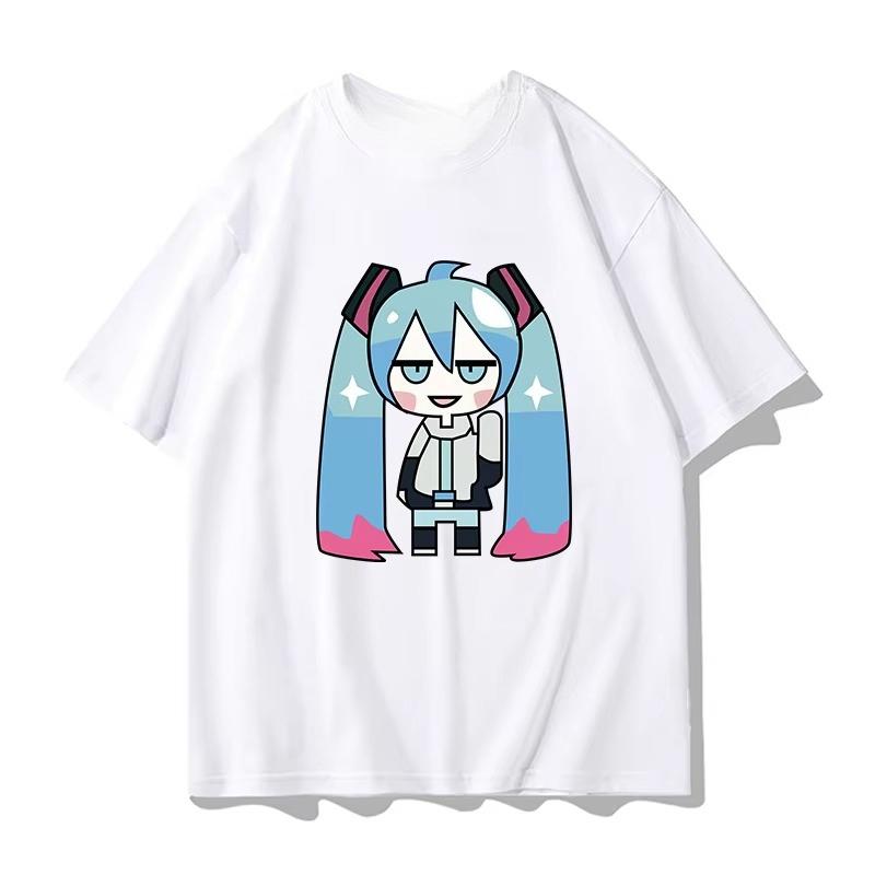 Cute Fun Pattern Short Sleeve Kids Summer 100% Cotton Casual Comfortable Tops Men's & Women's Outdoor Loose T-Shirt