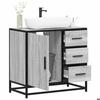 VidaXL Bathroom Vanity Unit Sonoma Grey 65x33x60 Cm, Bathroom Sink Cabinet, Bathroom Furniture 849277